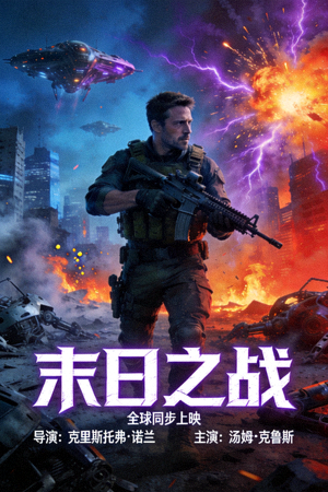 全球热播电影《末日之战》海报 - 科幻动作大片